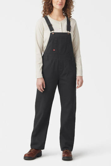 Jardinero de mujer DICKIES RELAXED BIB OVERALL-RINSED BLACK